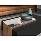 Mesa De Centro Siena Preto Amêndoa