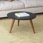 Mesa De Centro Sorelle Pés Palito Preto Bnn Decor