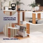 Mesa De Centro Spin360 Branco/freijó