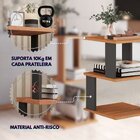 Mesa De Centro Spin360 Preto/freijó