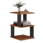 Mesa De Centro Spin360 Preto/freijó