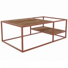 Mesa De Centro Steel Quadra Vermont/cobre – Artesano