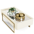 Mesa De Centro Suri Cor Creme Dj Moveis