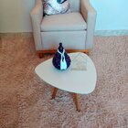 Mesa De Centro Tampo Em Laca 35x50cm Pés Palito Casa Uai Off