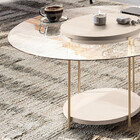 Mesa De Centro Tampo Vidro Sky Hb Móveis