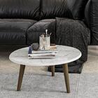 Mesa De Centro Tocantins Efeito Marmorato Carrara