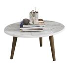Mesa De Centro Tocantins Efeito Marmorato Carrara