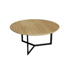 Mesa De Centro Trento Redonda 30cm X 67cm X 67cm Natural Tawa