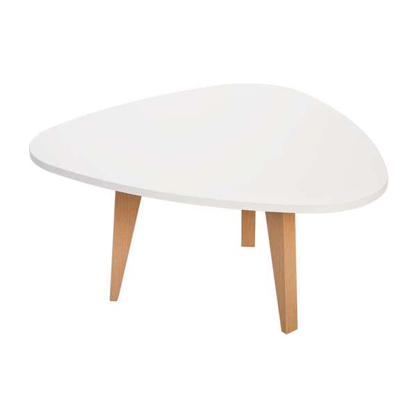 Mesa De Centro Triangular Munique Branca (62x60)