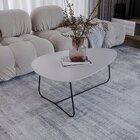 Mesa De Centro Trude Organica 35cm X 90cm X 60cm Fendy / Preto