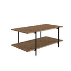 Mesa De Centro Tube 90cm Industrial  Vermont/preto