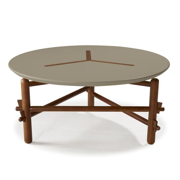 Mesa De Centro Twist 761 Cacau/cinza - Maxima