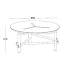 Mesa De Centro Twist 761 Cacau/verde Anis - Maxima