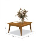 Mesa De Centro Veneto Edn Móveis Cedro Natural