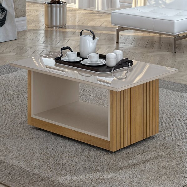 Mesa De Centro Veneza Cinamomo/off White | Leroy Merlin
