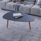 Mesa De Centro Vesta Organica 35cm X 90cm X 60cm Preto