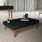 Mesa De Centro Vitta Preto / Carvalho Intense - Hb Móveis