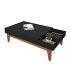 Mesa De Centro Vitta Preto / Carvalho Intense - Hb Móveis