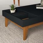 Mesa De Centro Vitta Preto / Carvalho Intense - Hb Móveis