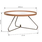 Mesa De Centro Willow 60cm Rosê