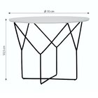 Mesa De Centro Yap Preto/branco