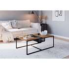 Mesa De Centro York Hanover E Preta 100 Cm