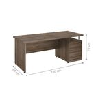 Mesa De Computador 1.8 Recta Noce