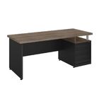 Mesa De Computador 1.8 Recta Noce Preto