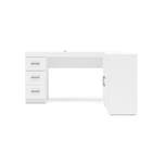 Mesa de Computador 2 Portas 3 Gavetas Branco Espanha Politorno