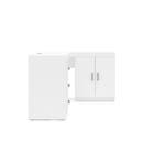 Mesa de Computador 2 Portas 3 Gavetas Branco Espanha Politorno