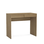 Mesa de Computador 90cm 2 Gavetas Castanho Tijuca Politorno