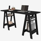 Mesa De Computador Cavalete Preto