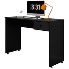Mesa De Computador Com 01 Gaveta Dubai Preto L06 - D'rossi