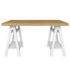 Mesa De Computador Com 4 Prateleiras Montana Olmo Branco