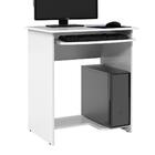 Mesa De Computador Com Espaço Para Teclado Branco Prática E J