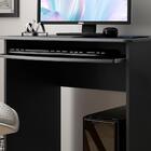 Mesa De Computador Com Espaço Para Teclado Preto Prática E J