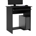 Mesa De Computador Com Espaço Para Teclado Preto Prática E J