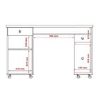 Mesa De Computador Com Gaveta E Nichos Million Branco