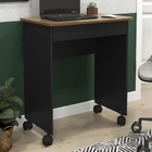 Mesa De Computador Com Rodízios Davis Preto Freijó