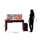 Mesa De Computador Drx 8000 - Preto / Vermelho
