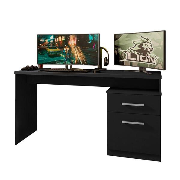 Mesa De Computador Gamer Escrivaninha Drx 4000 - Preto