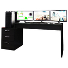 Mesa De Computador Gamer Quarto Escrivaninha Drx 5000 - Preto