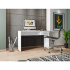 Mesa De Computador Gávea Com Gaveta Para Escritório Branco
