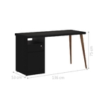 Mesa De Computador Genebra Preto