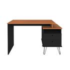 Mesa De Computador Industrial Kansas Freijó Preto