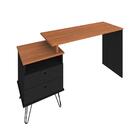 Mesa De Computador Industrial Kansas Freijó Preto