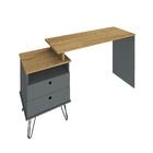 Mesa De Computador Industrial Kansas Olmo Grafito