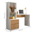 Mesa De Computador Mill Nature Branco