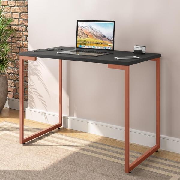 Mesa De Computador Office 0.9 Gênova Preto Cobre