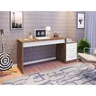 Mesa De Computador Petrópolis Escrivaninha - Avelã / Branco